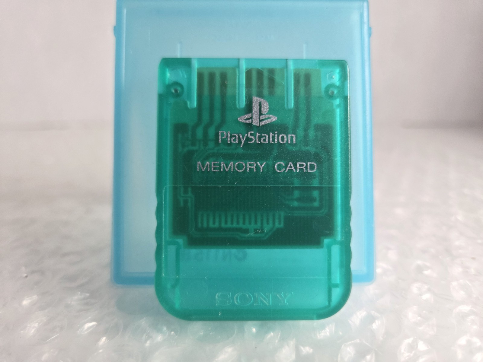 Sony PlayStation OEM Official 1 PS1 PSX Memory Card SCPH-1020 GREEN TESTED Clean