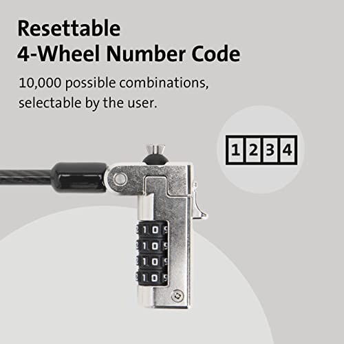 Kensington N17 Dell Laptop Computer Lock Security Locking Cable Combination