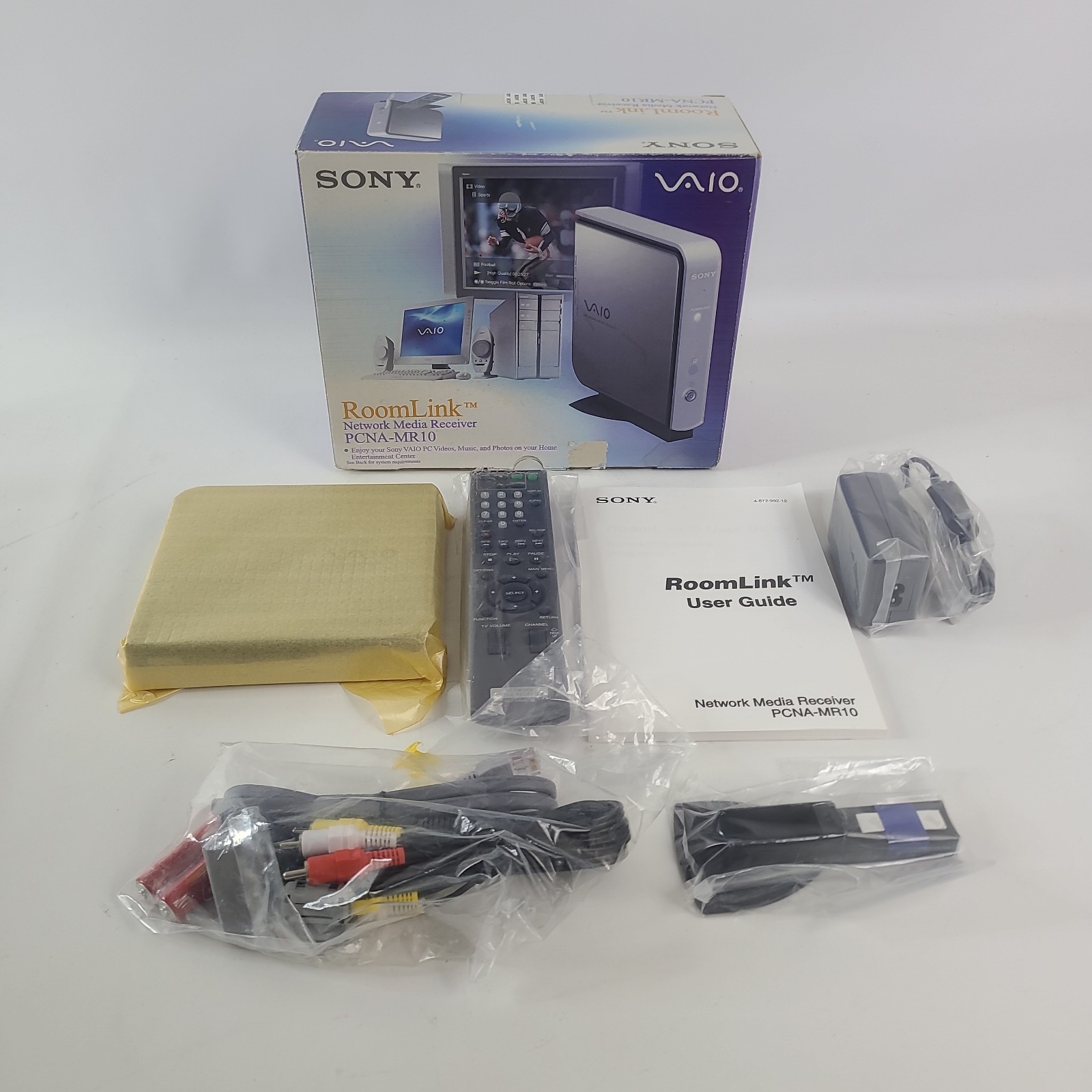 Sony Vaio RoomLink PCNA-MR10A Network Media Receiver w/ Remote NEW Open Box