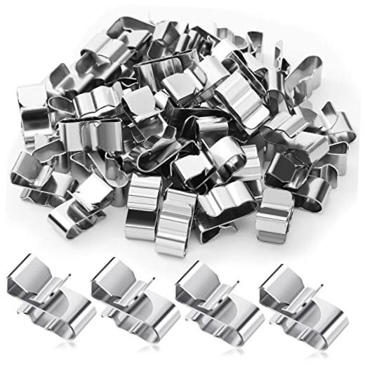 Pcs Trailer Frame Wire Clips Stainless Steel Metal Cable Clips 22.5 mm/ 50