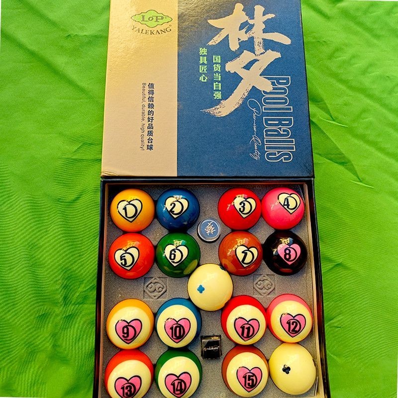 Pink Heart Crystal Billiard Balls