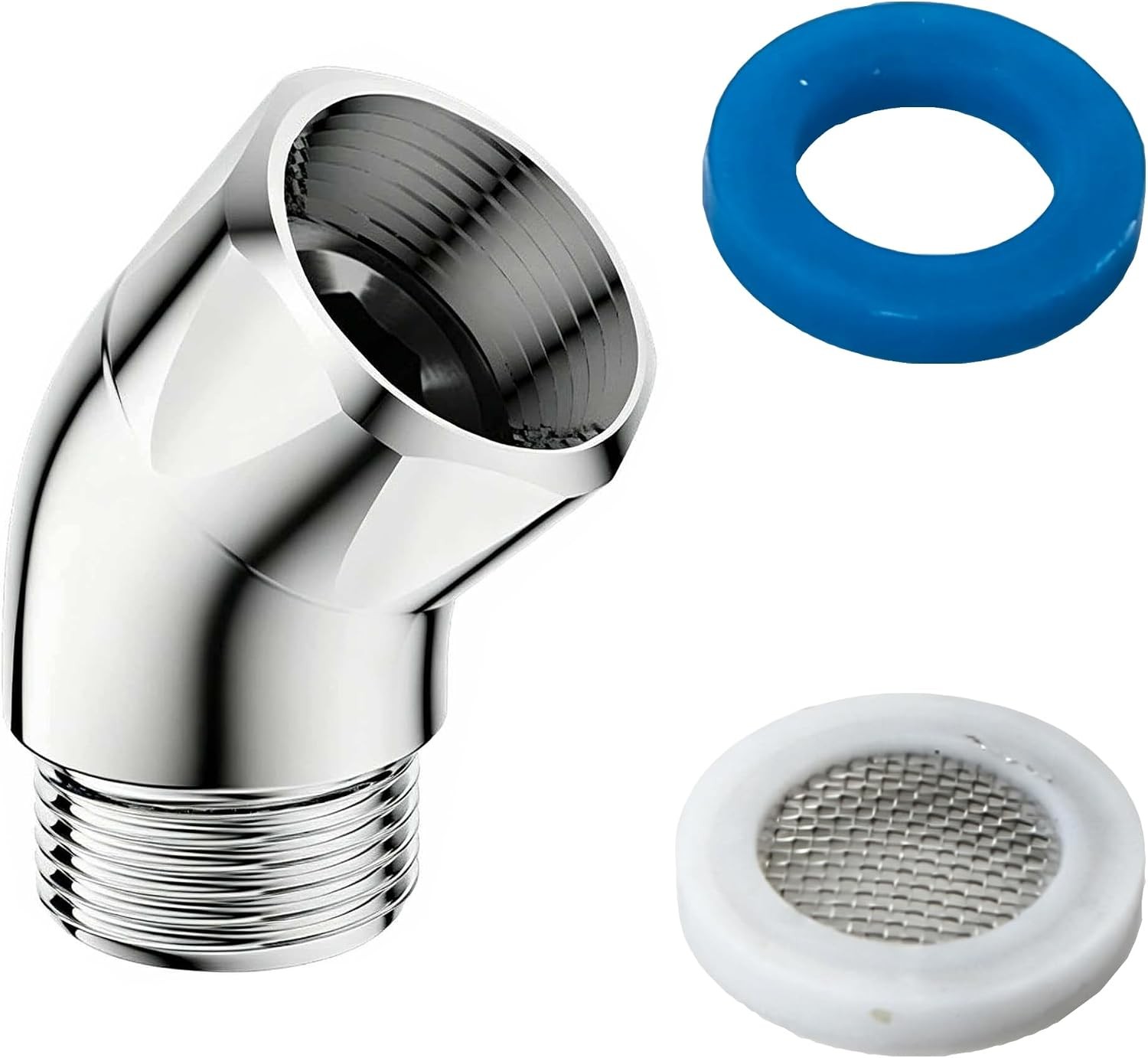 Shower Head Elbow Adapter 45 Degree Solid Brass Shower Head Angle Adapter