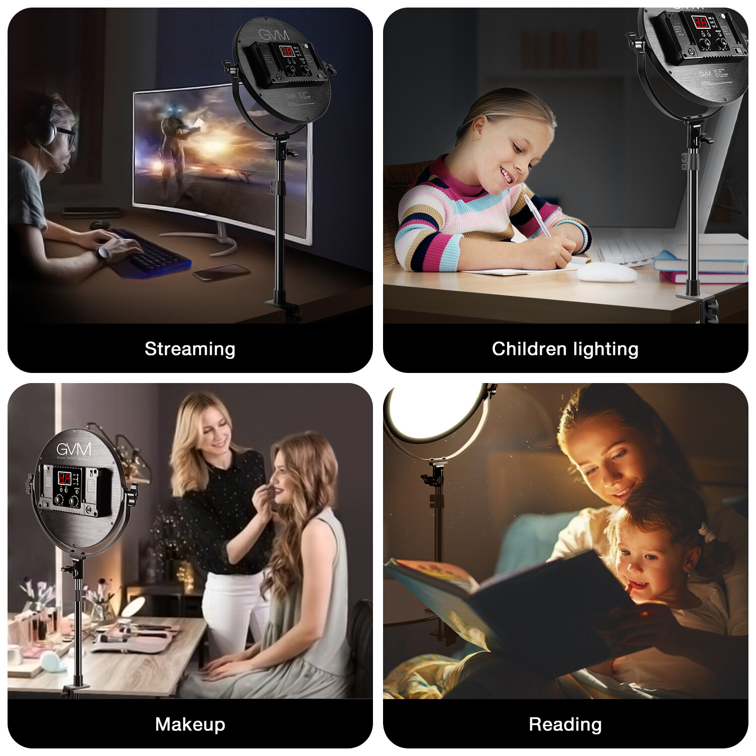 GVM Bi-Color Edge Video LED Soft Light (10")