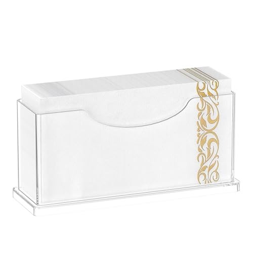 Guest Towel Napkin Holder Bathroom - Clear Vertical - Guest Towel Holder