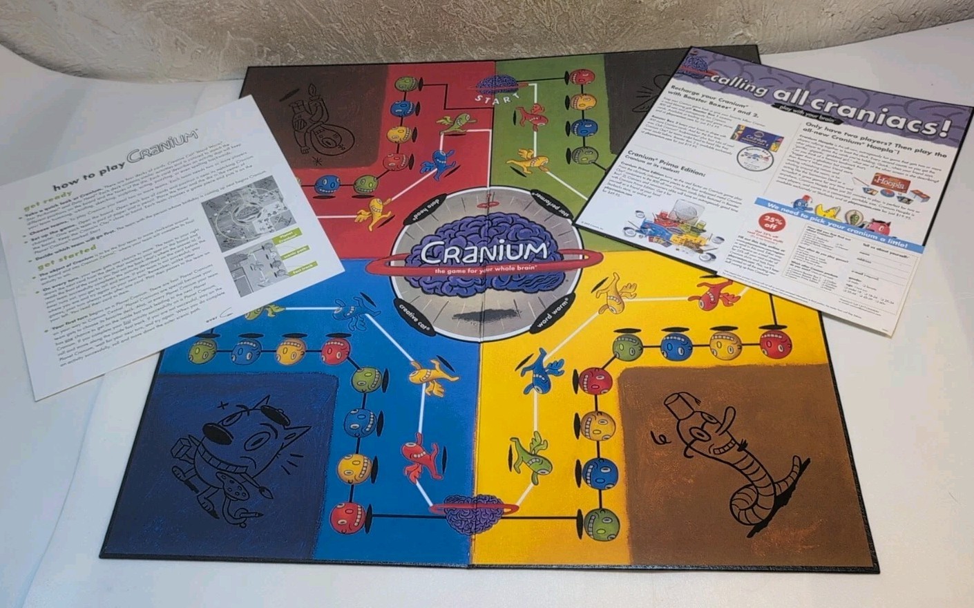 Cranium Board Game Replacement Game Board With Instructions NEW Free Shipping