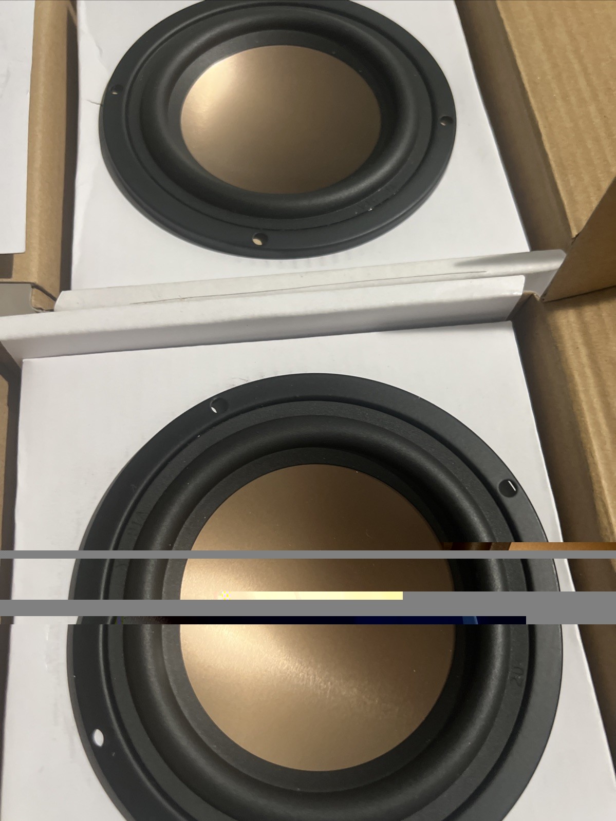 HiVi - B4N - 4" Aluminum Round Frame Midbass Speaker 50W max - LOT Of 2