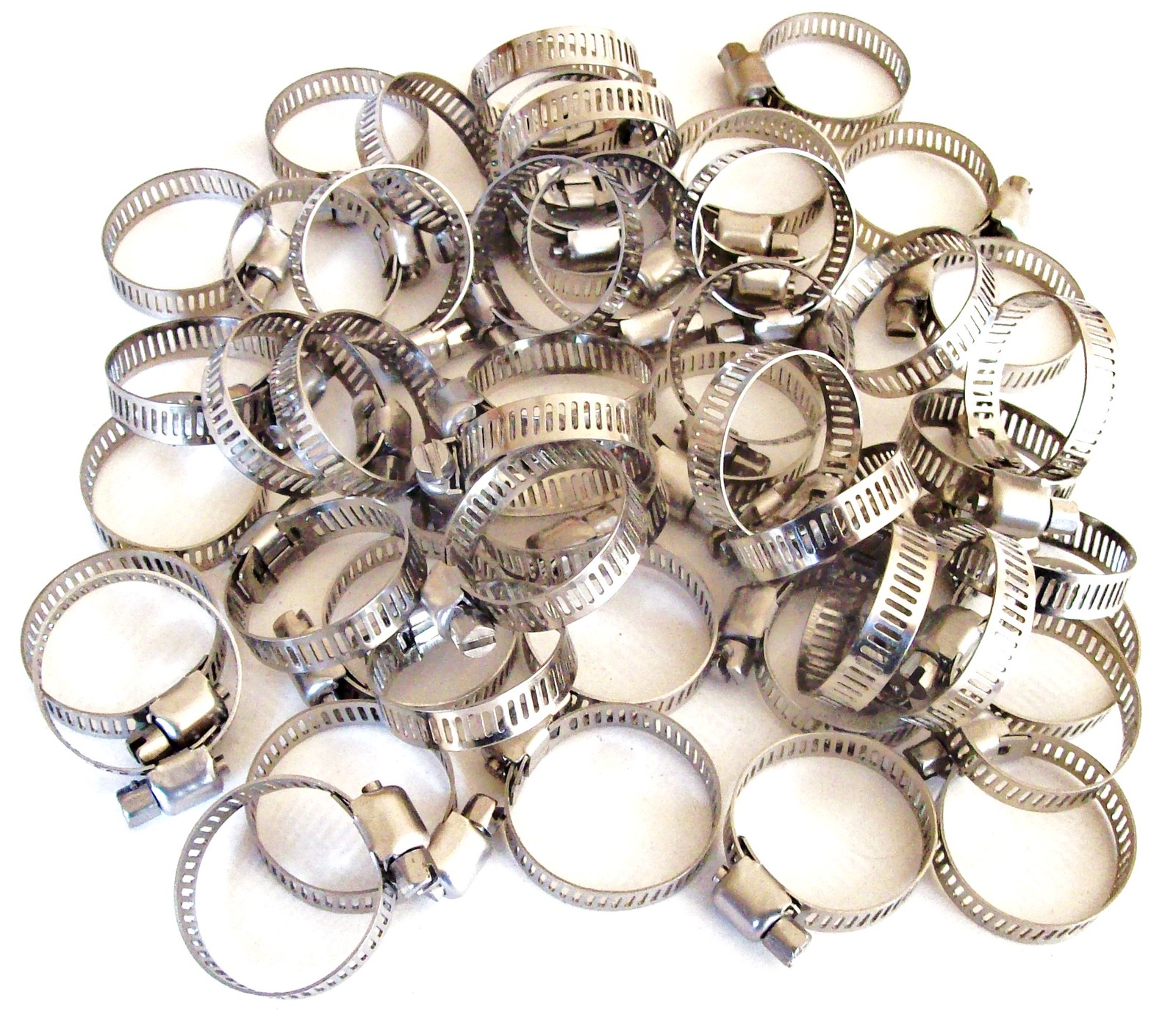 50 GOLIATH INDUSTRIAL STAINLESS STEEL HOSE CLAMPS 3/4"- 1-1/8" SSHC118 19MM-29MM