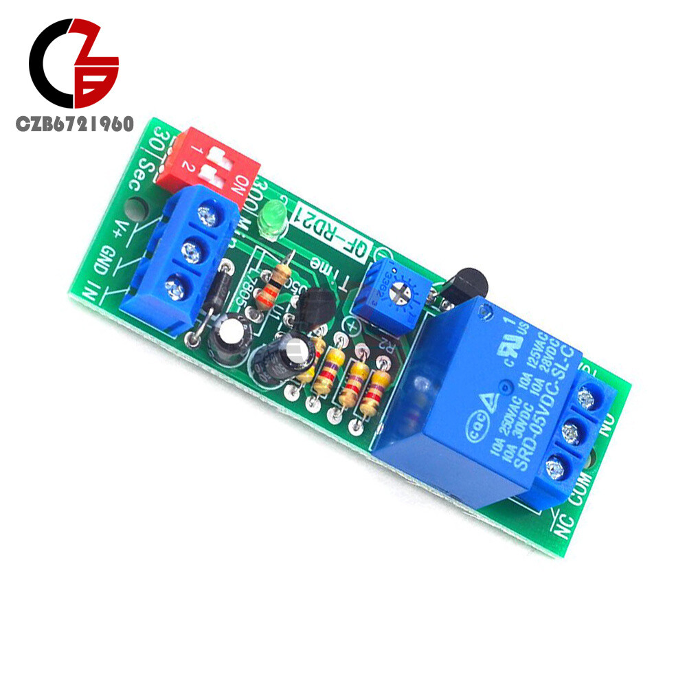 DC 5V/12V/24V Adjustable Time Delay Timing Timer Relay Switch Turn ON/OFF Module
