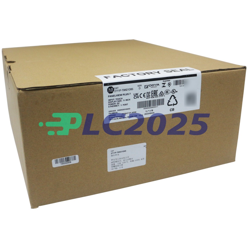 New Allen-Bradley 2711P-T9W21D8S PanelView Plus 7 Standard 9 W Terminal 24V DC