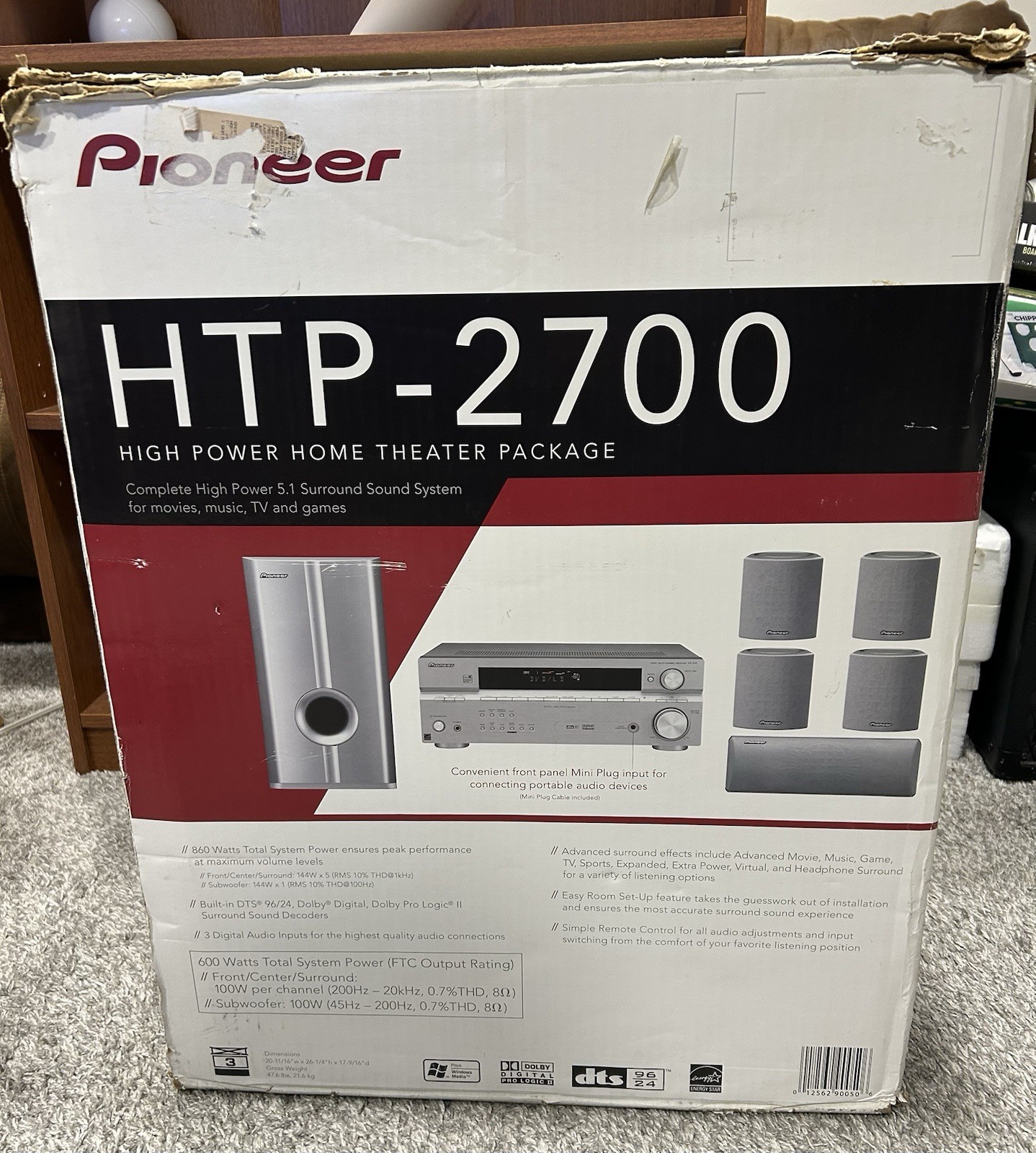 Pioneer High Power Home Theater Package - HTP-2700
