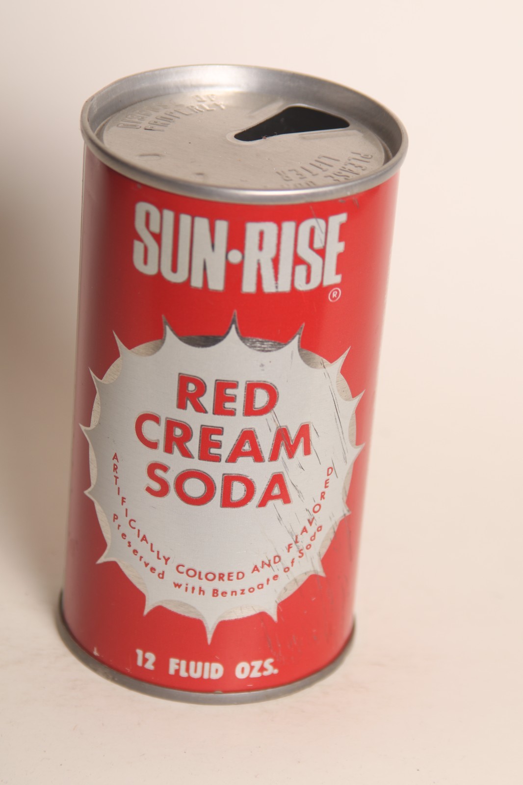 Sun-Rise Red Cream soda can - 12oz