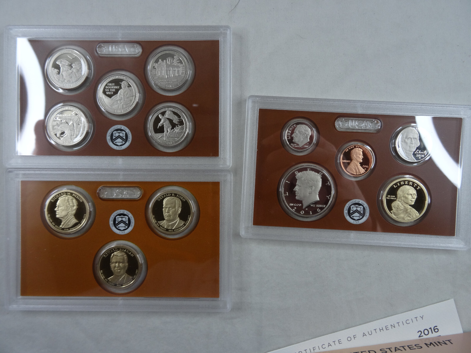 2016-S US Mint Proof Set Box & COA OGP 13 Coins Clad