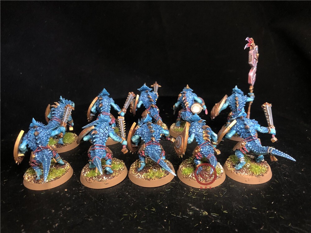 Warhammer AOS DPS painted Lizardmen Seraphon Saurus Warriors SK7649