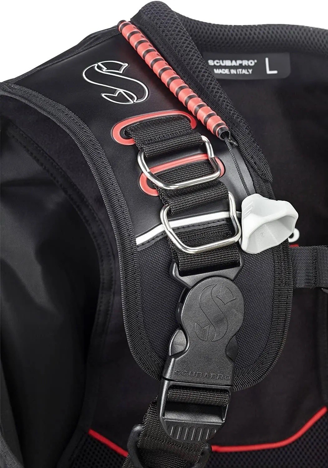 Scubapro Equator BCD, Small, Buoyancy Compensator W/ BPI Inflator- Black/Red