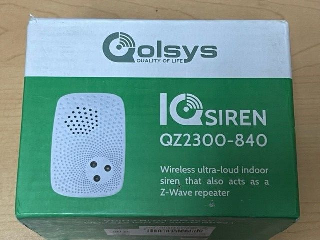 Qolsys IQ Siren, Z-Wave Plus, Gen5 (QZ2300-840)