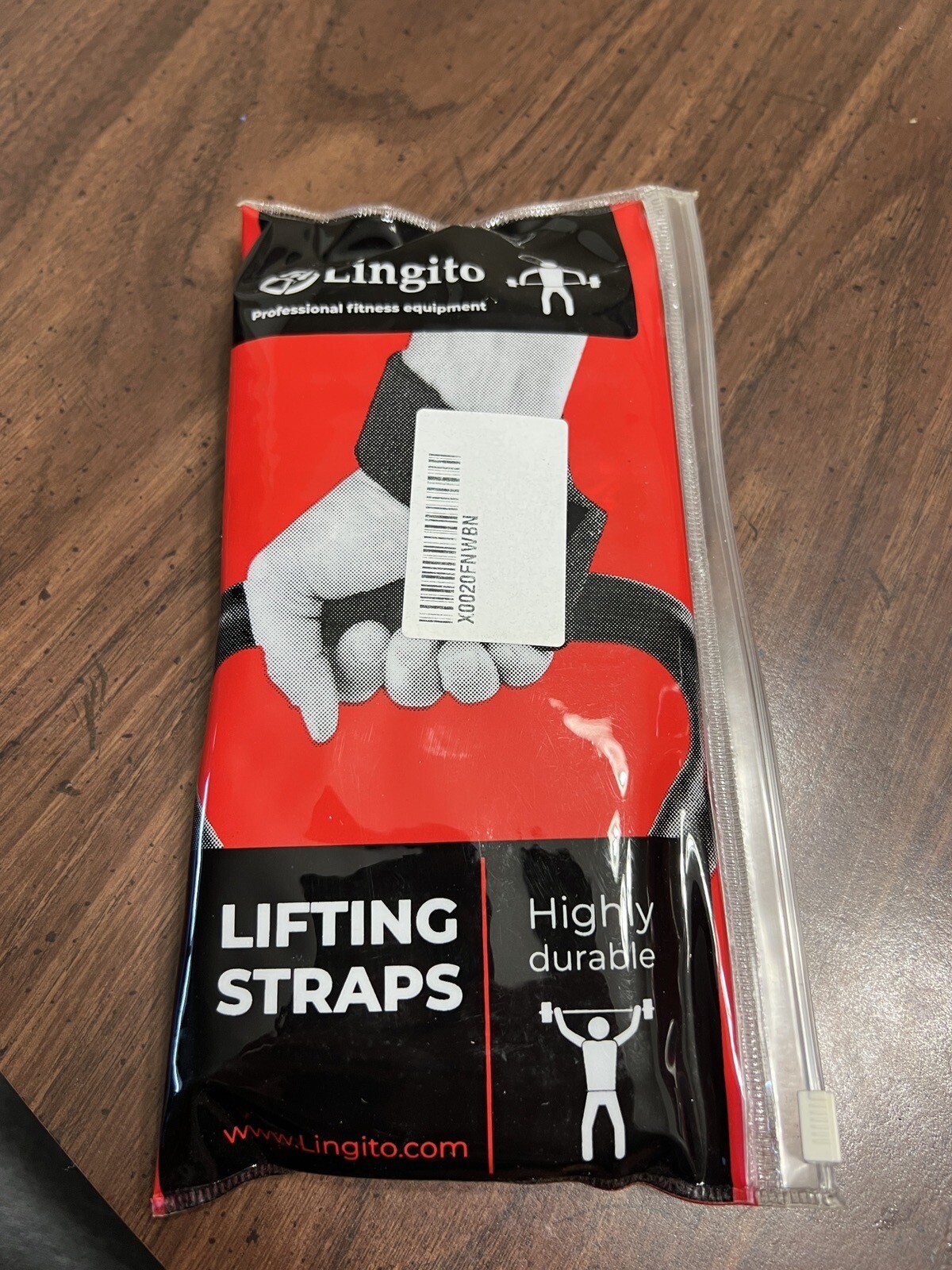 Pair Of Lingito Wrist Wraps Professional Thumb Loops  Lifting Straps Support 18"