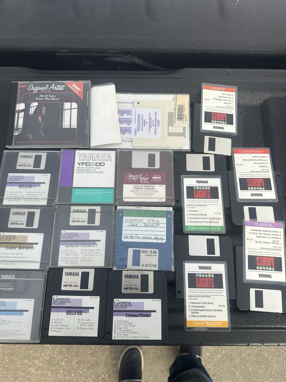 Lot of 16 Vintage Yamaha Disklavier PianoSoft 3.5" Floppy Disks Mixed Genres
