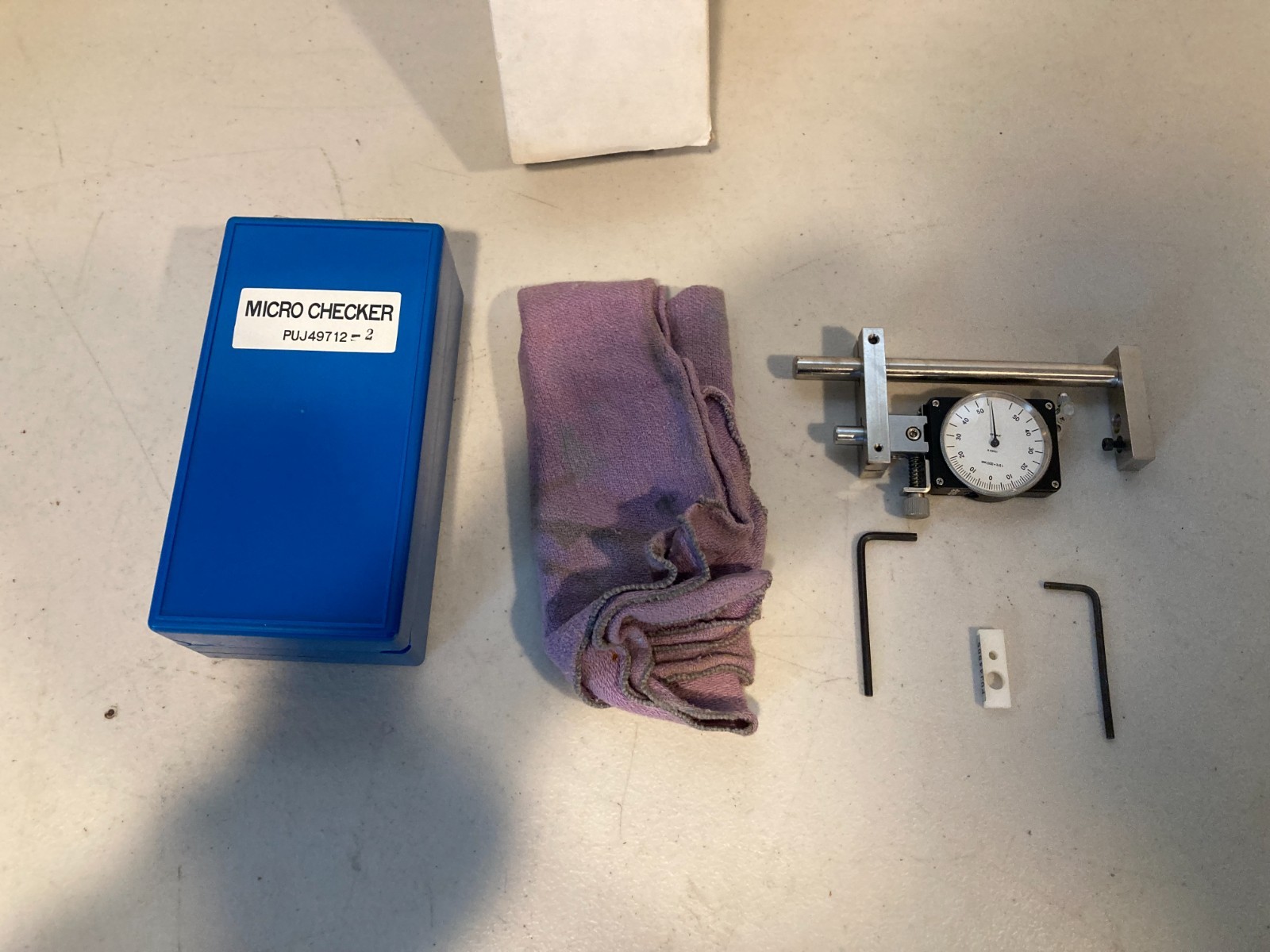 JVC Micro Checker Micrometer  PUJ49712-2 Jeweled .001mm Kit w/ Case