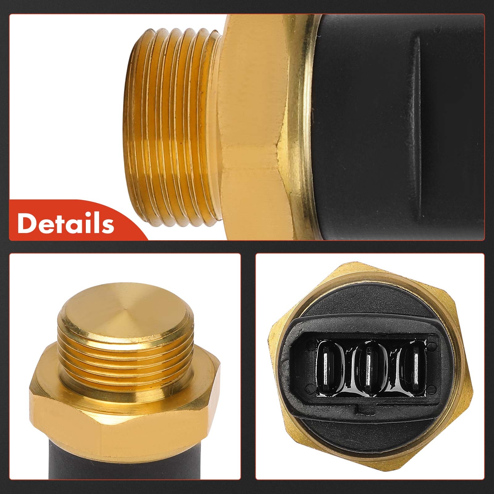 Radiator Fan Temperature Switch for Audi A8 97-99 A8 Quattro Volkswagen EuroVan