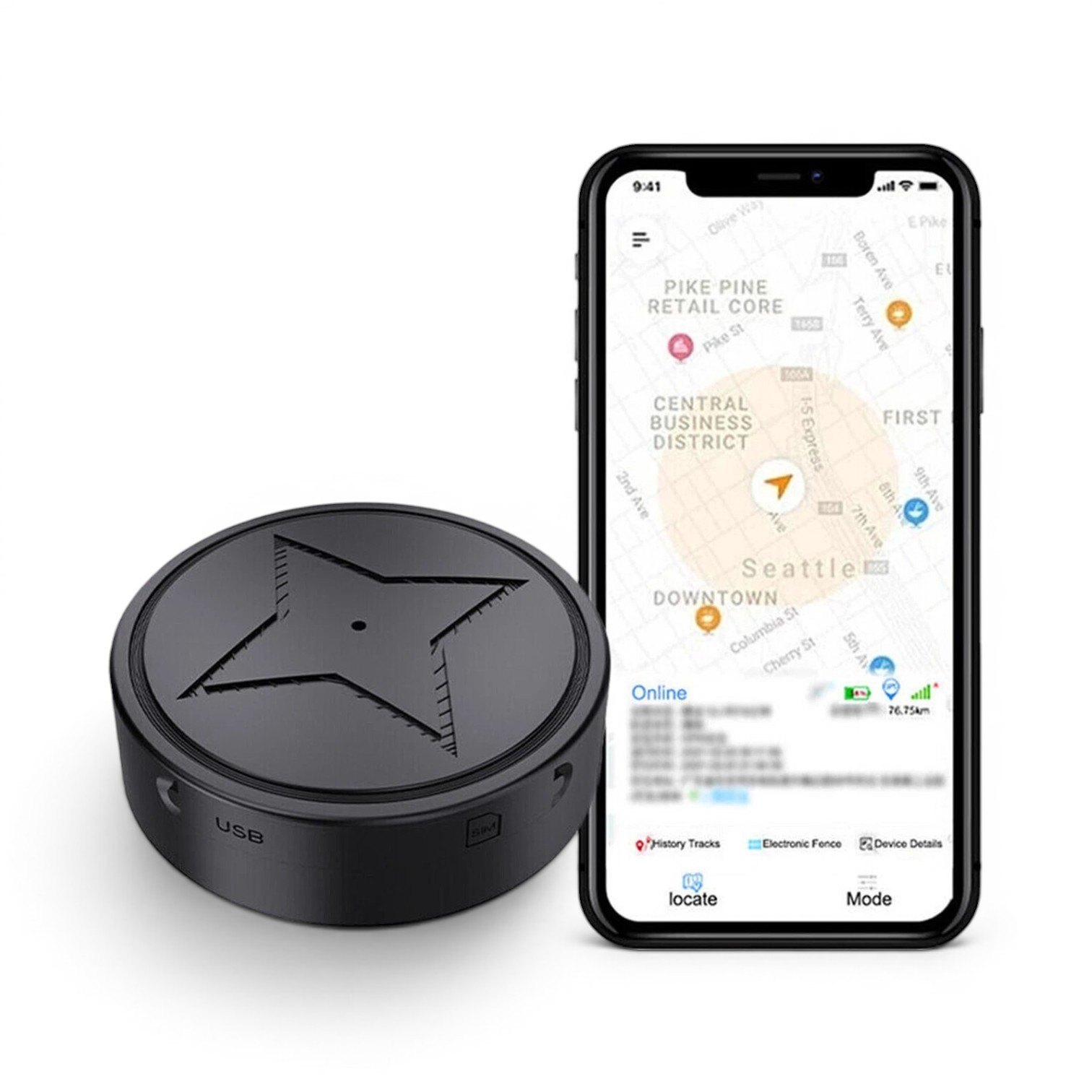 Magnetic Mini GPS Real Time Car Locator Tracker GSM/GPRS Pet Dog Tracking Device