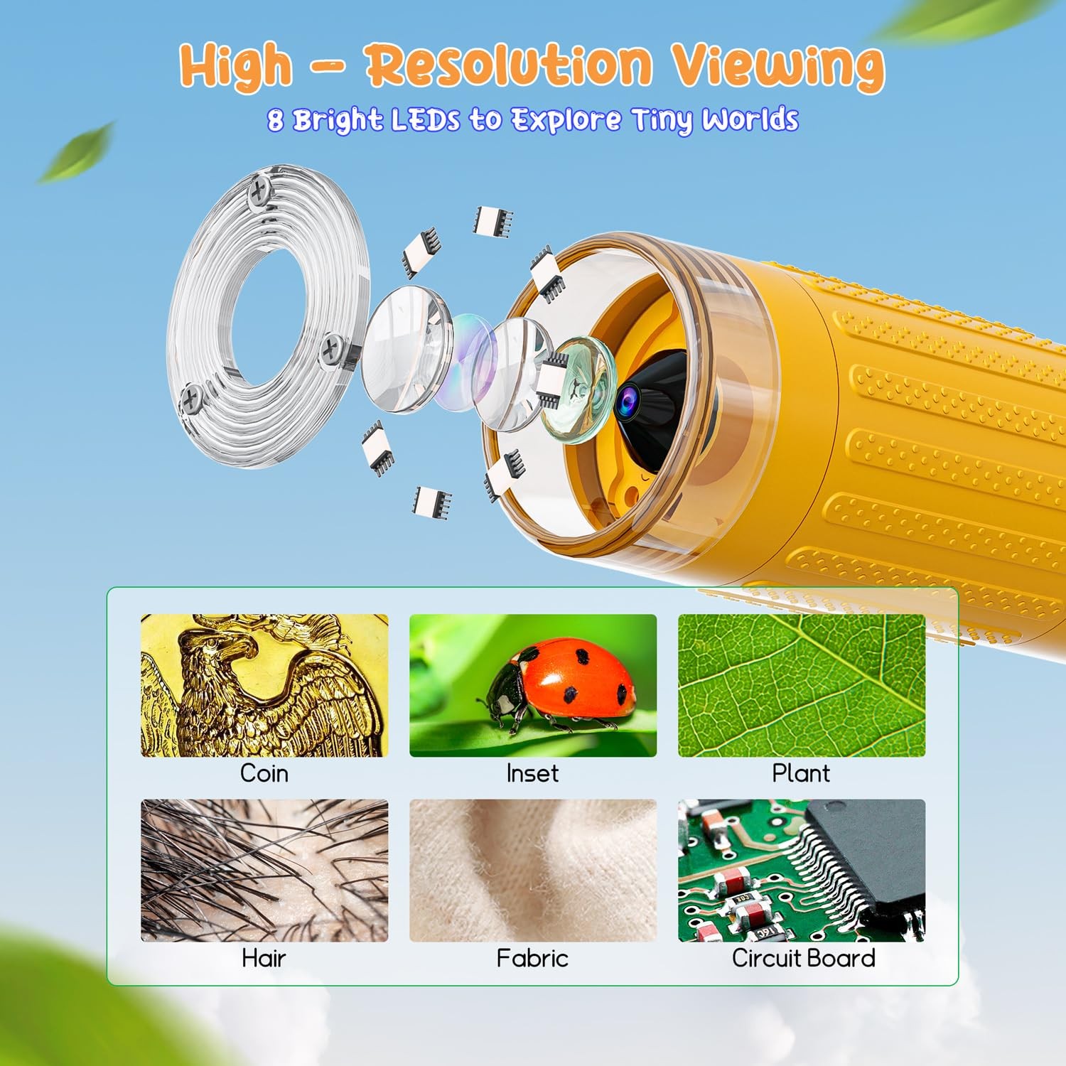 SKYBASIC Handheld Microscope
