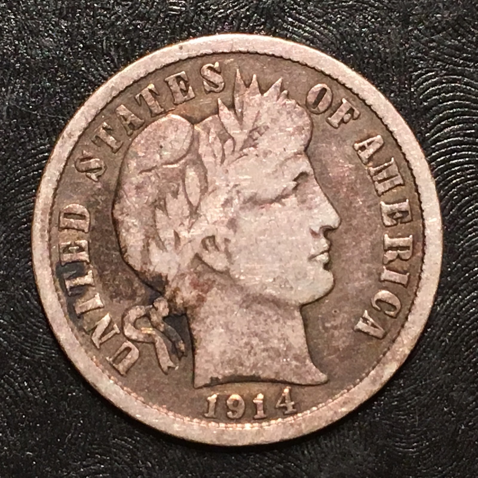 1914-D Barber Dime - High Quality Scans #G694