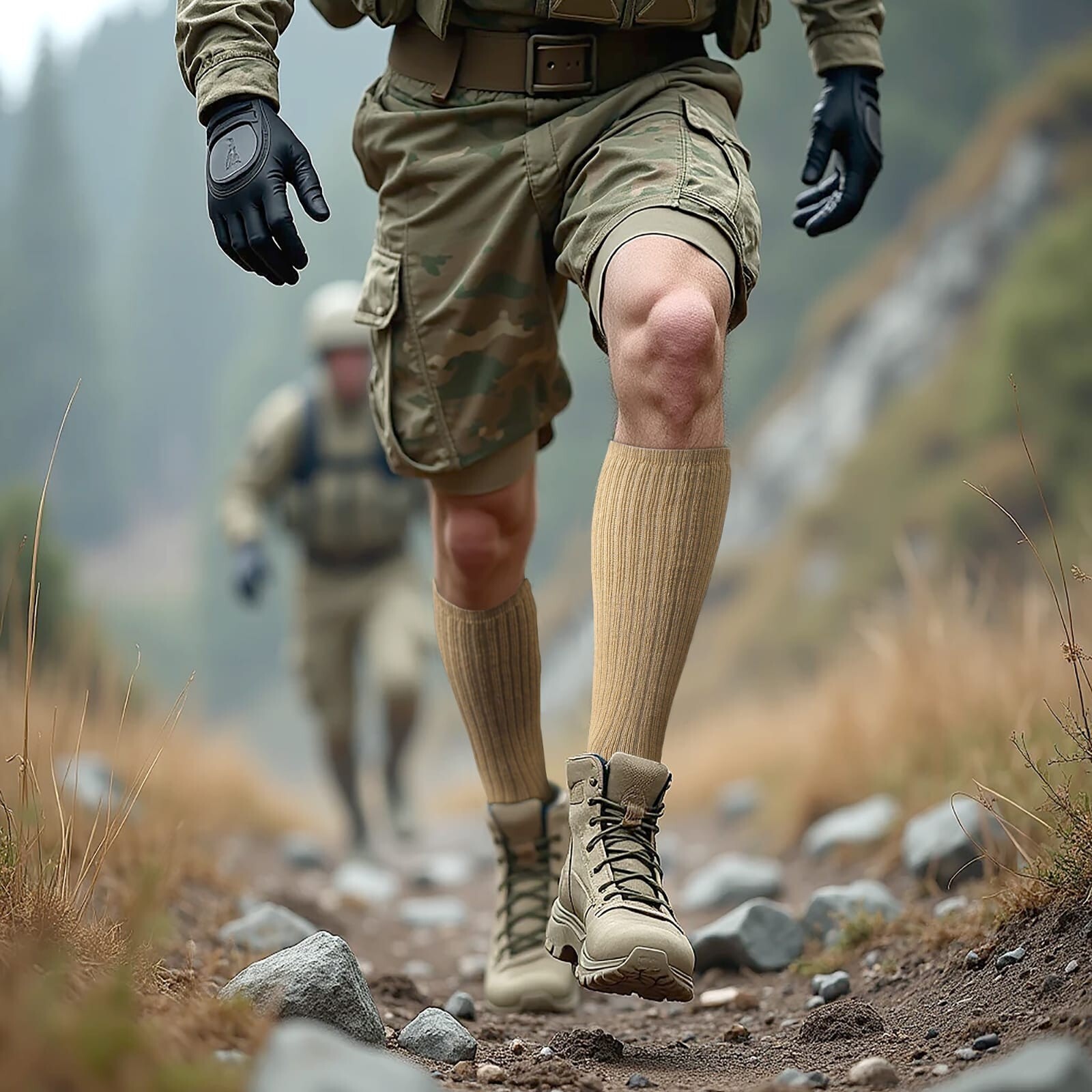 6 Pairs Men Army Military Boot Socks Combat Tactical Trekking Hiking Size 10-13