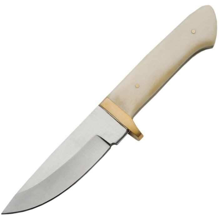 Rite Edge Whitetail Skinner Knife 3.75" Stainless Full Drop Blade Bone Handle