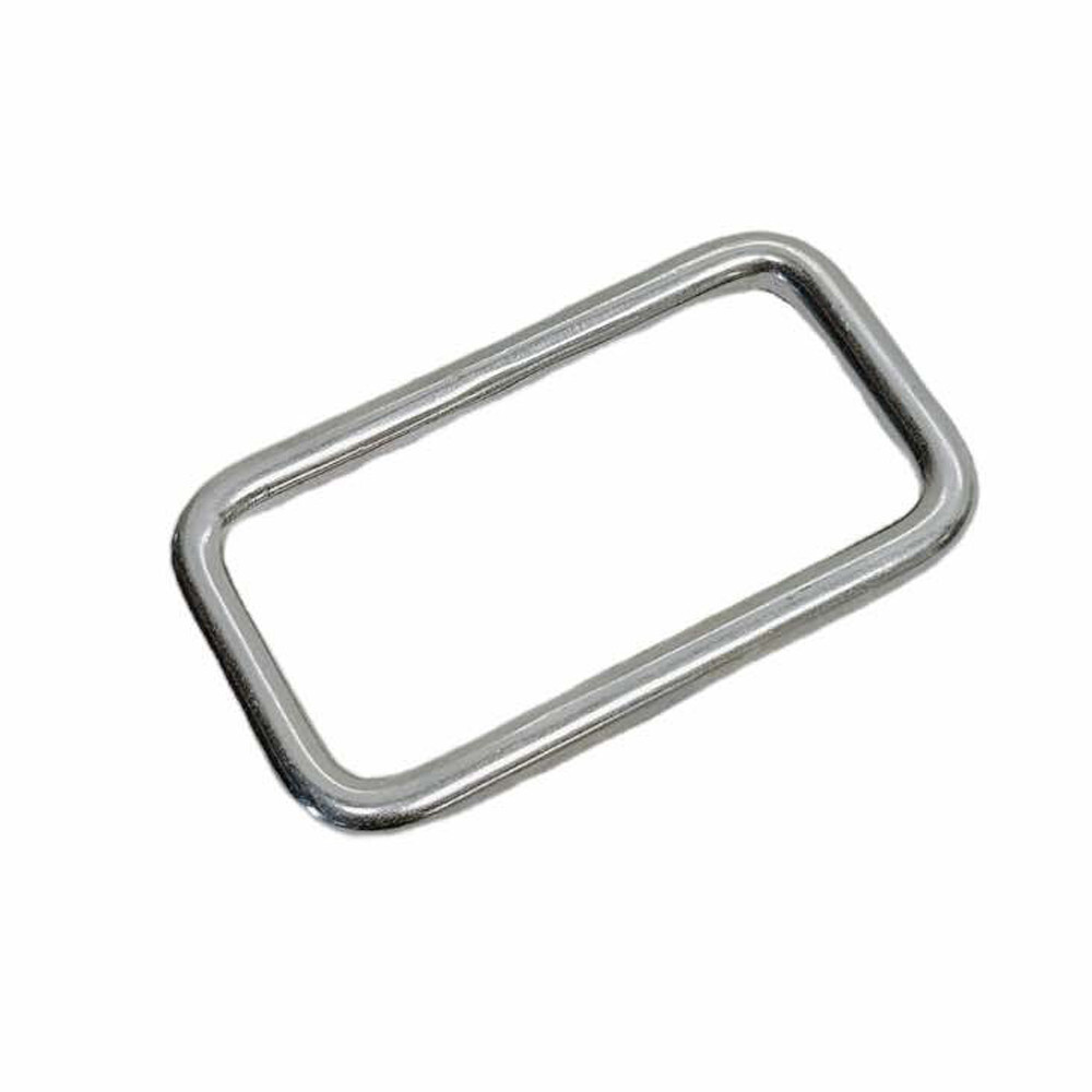 4 Pc Mil Spec 5/16"x3" Rectangular Ring Rectangle Link Loop T304 Stainless Steel