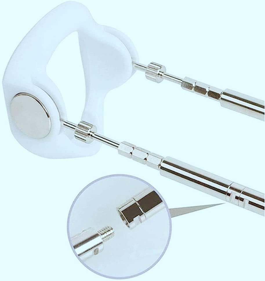 Ergonomic White Penile Traction Device - Adjustable & Portable Enhancement Kit