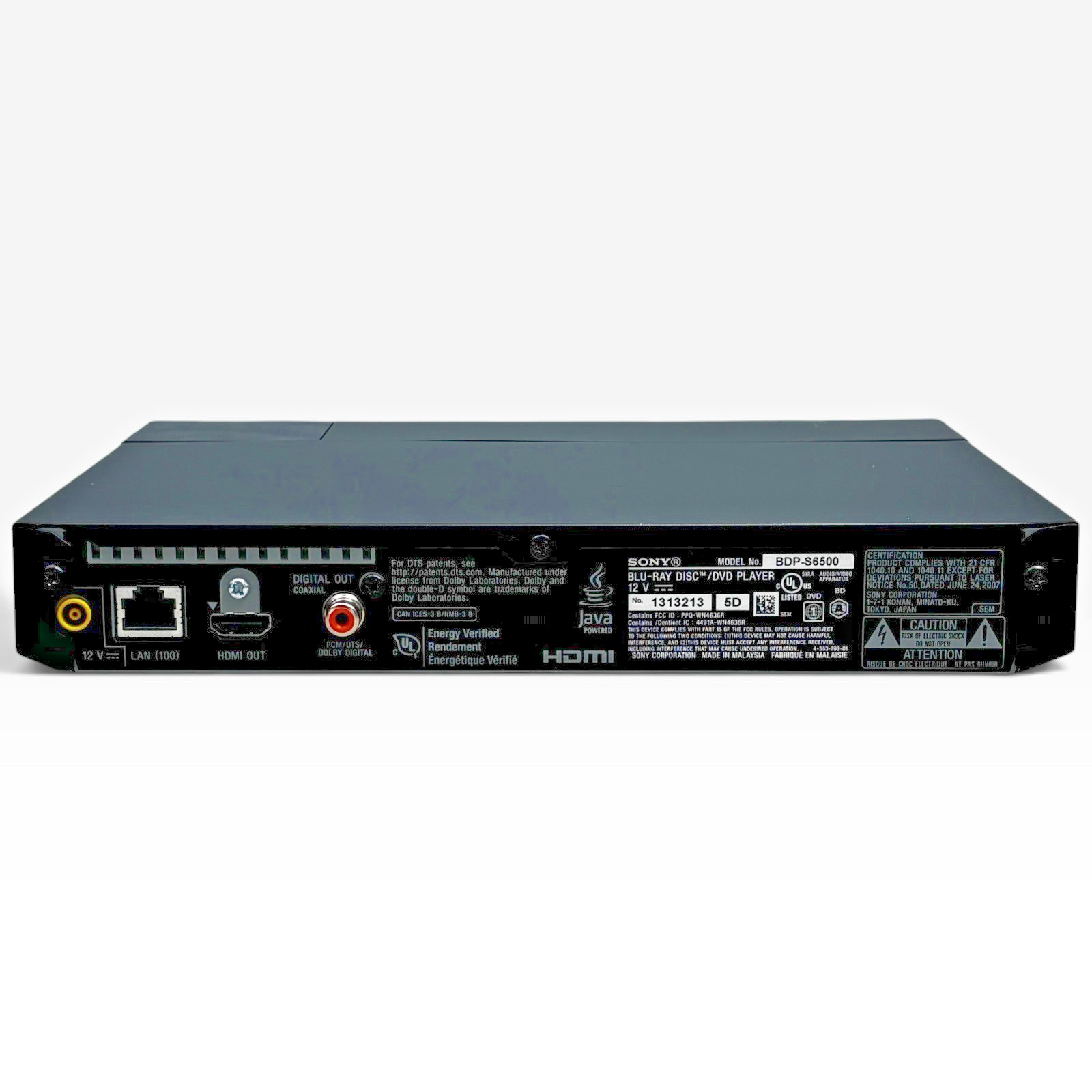 Sony BDP-S6500 4K Upscaling 3D Wi-Fi Blu-ray / DVD Player Bundle