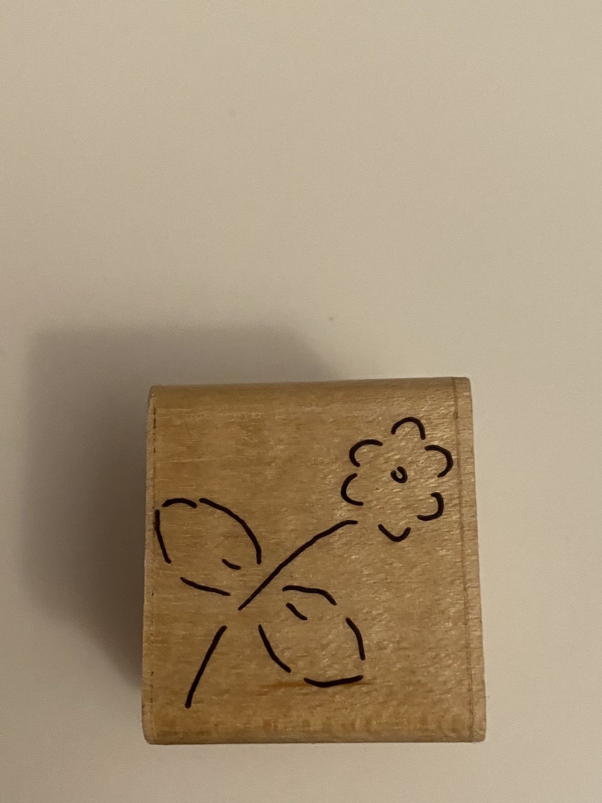 New JRL Design Flower Wood Mounted Rubber Stamp RS81