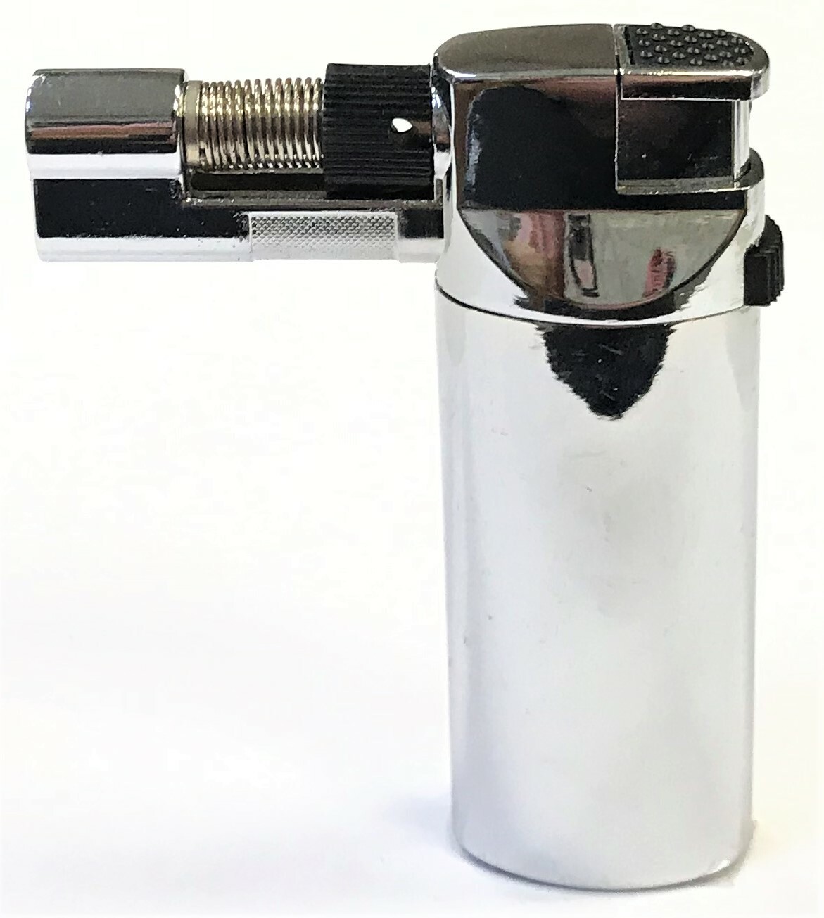 Eclipse Small Chrome Colored Butane Refillable Jet Flame Torch Lighter, J1002SM