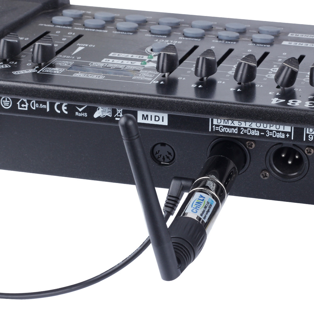 DMX512 Controller 1 Transmitter with 3 Receiver Wireless Control for Stage Light