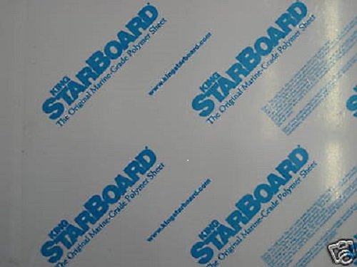 Black King Starboard HDPE Polymer Plastic Sheet 1/4” Thick You Pick The Size