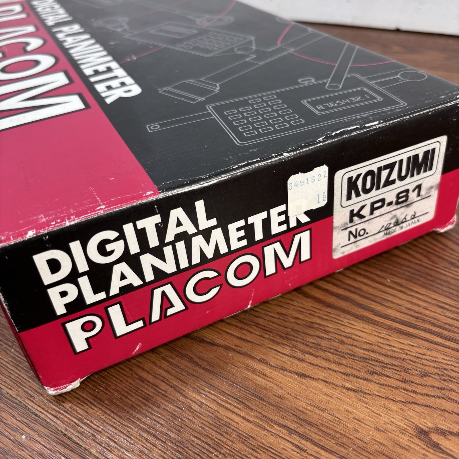 Placom Digital Planimeter Model KP-81, Hard Case, Power Adapter, & Manual