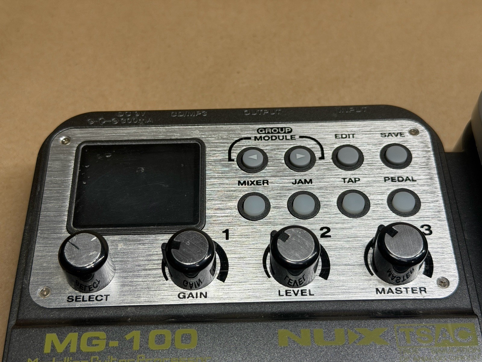 NUX MG-100 Multi-Effects Modeling Guitar Processor Pedal Only | No Power Adapter