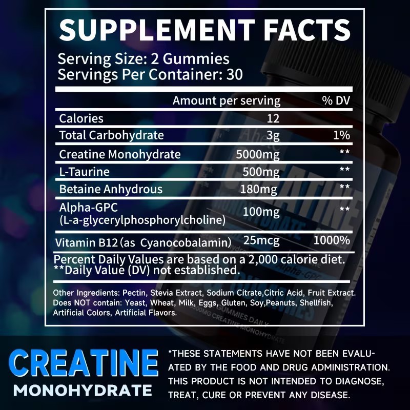 5000mg CreatineMonohydrate Gummies