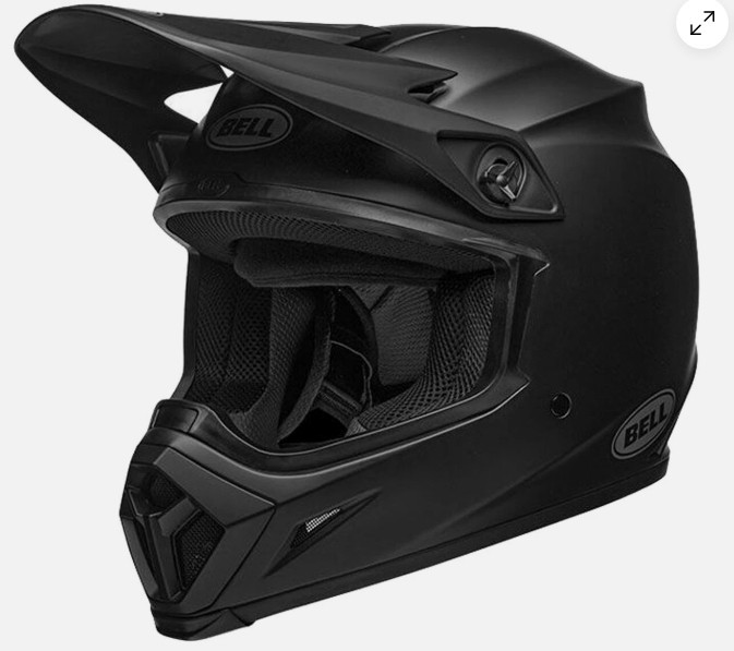 Bell MX-9 MIPS Off-Road MX Helmet Solid Flat Matte Black Large LG NEW