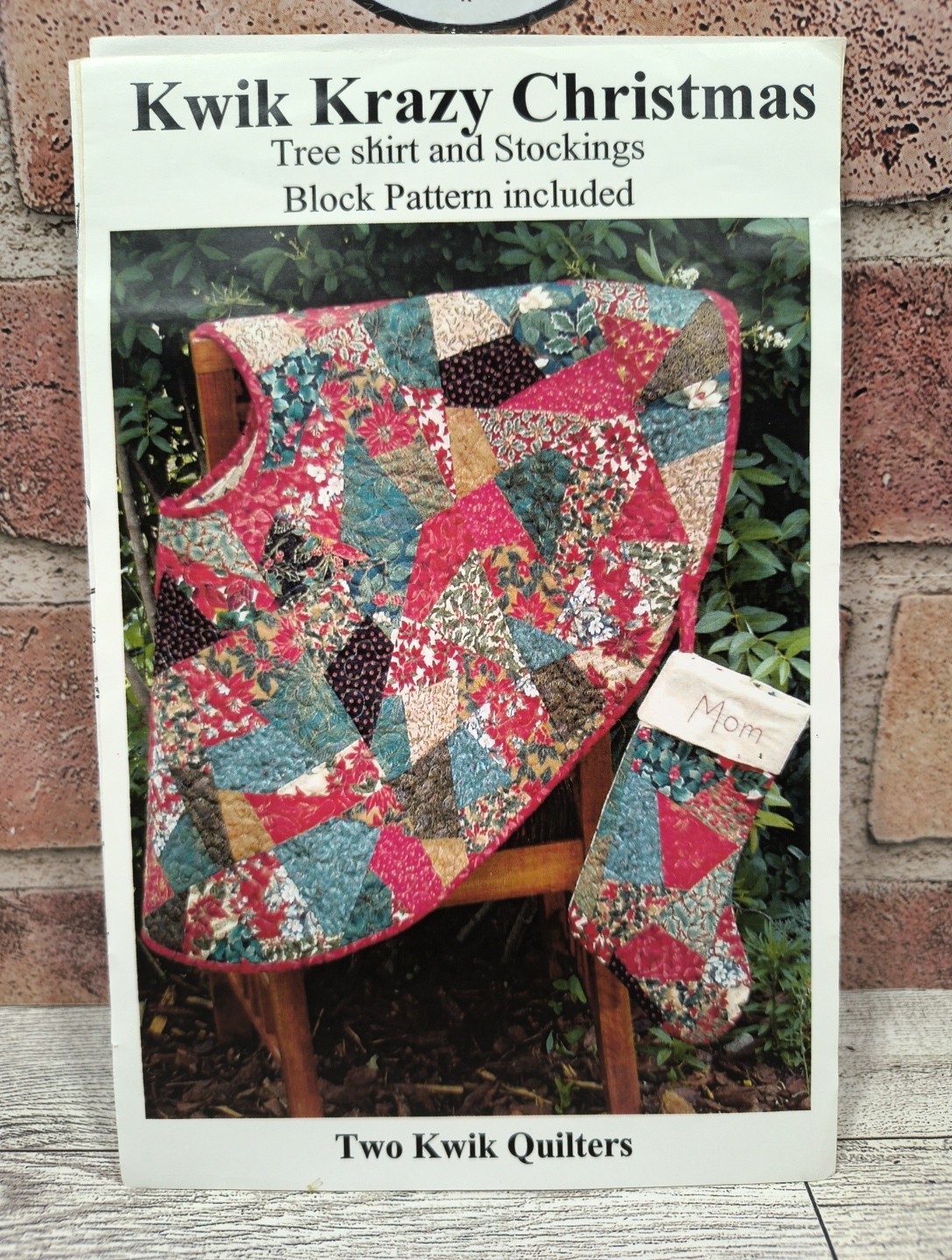 Kwik Kazy Christmas Three Skirt and Stocking Patterns By Two Kwik Quilters New