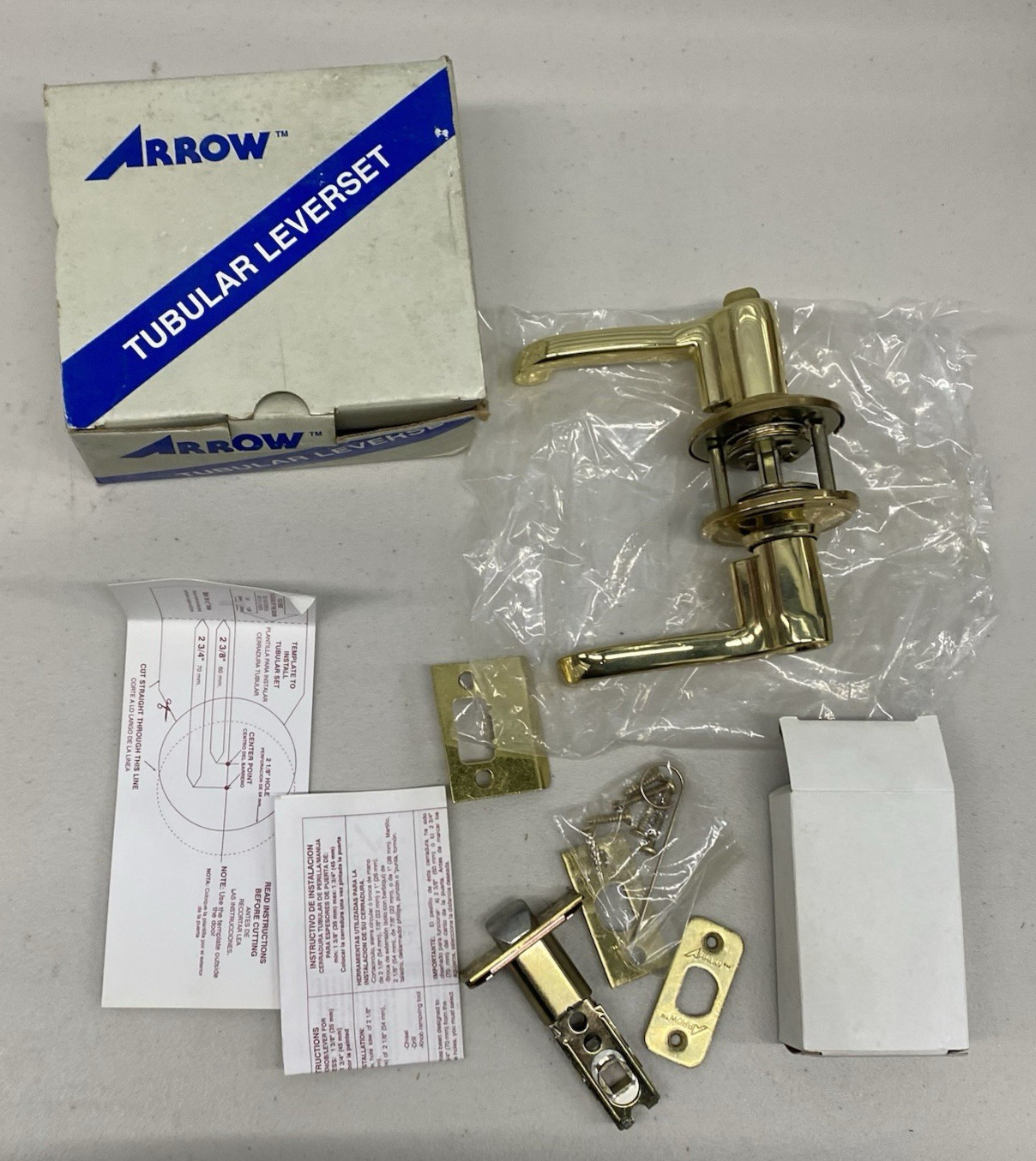 Arrow Tubular Leverset C020C Brass Passage Leverset Brand NEW