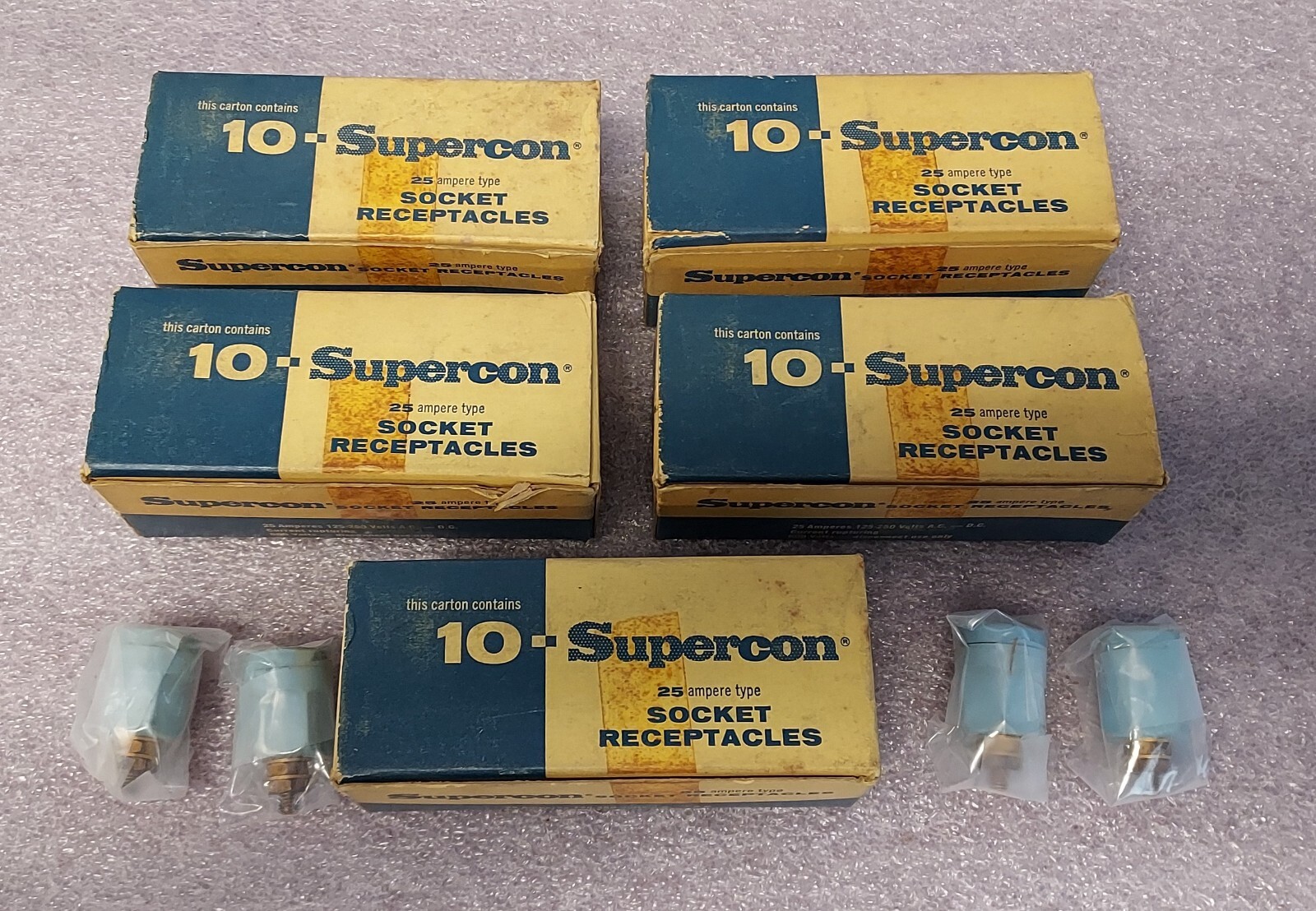 '1 PIECE' - PN# RS25GBL - SUPERCON - SOCKET RECEPTACLES