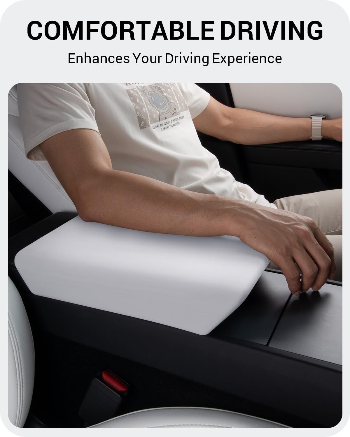 Center Console Armrest Cover for 2026 Tesla Model Y Juniper Model 3 Highland