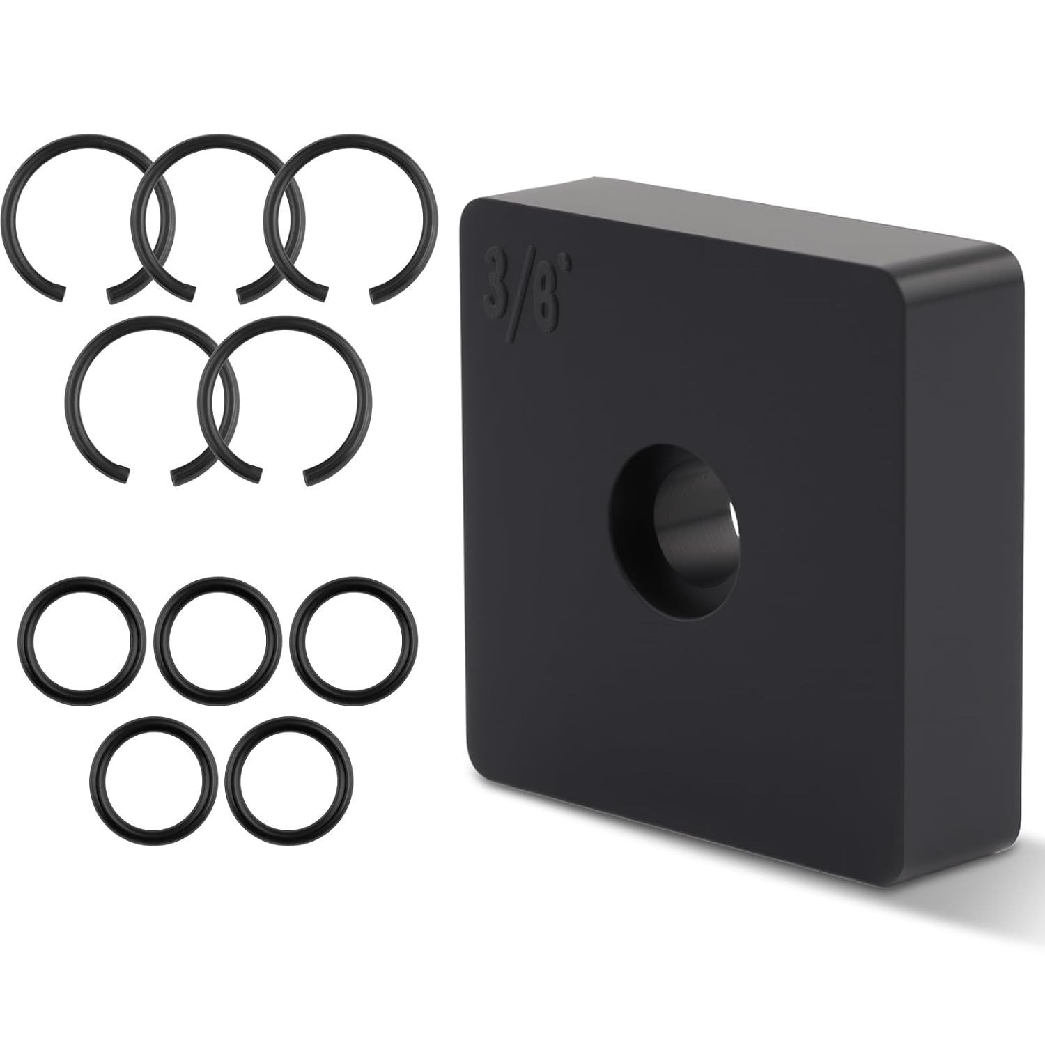 (5 Sets) 3/8"&1/2'' Impact Retaining Ring Clip with O-Ring – Friction Ring for M