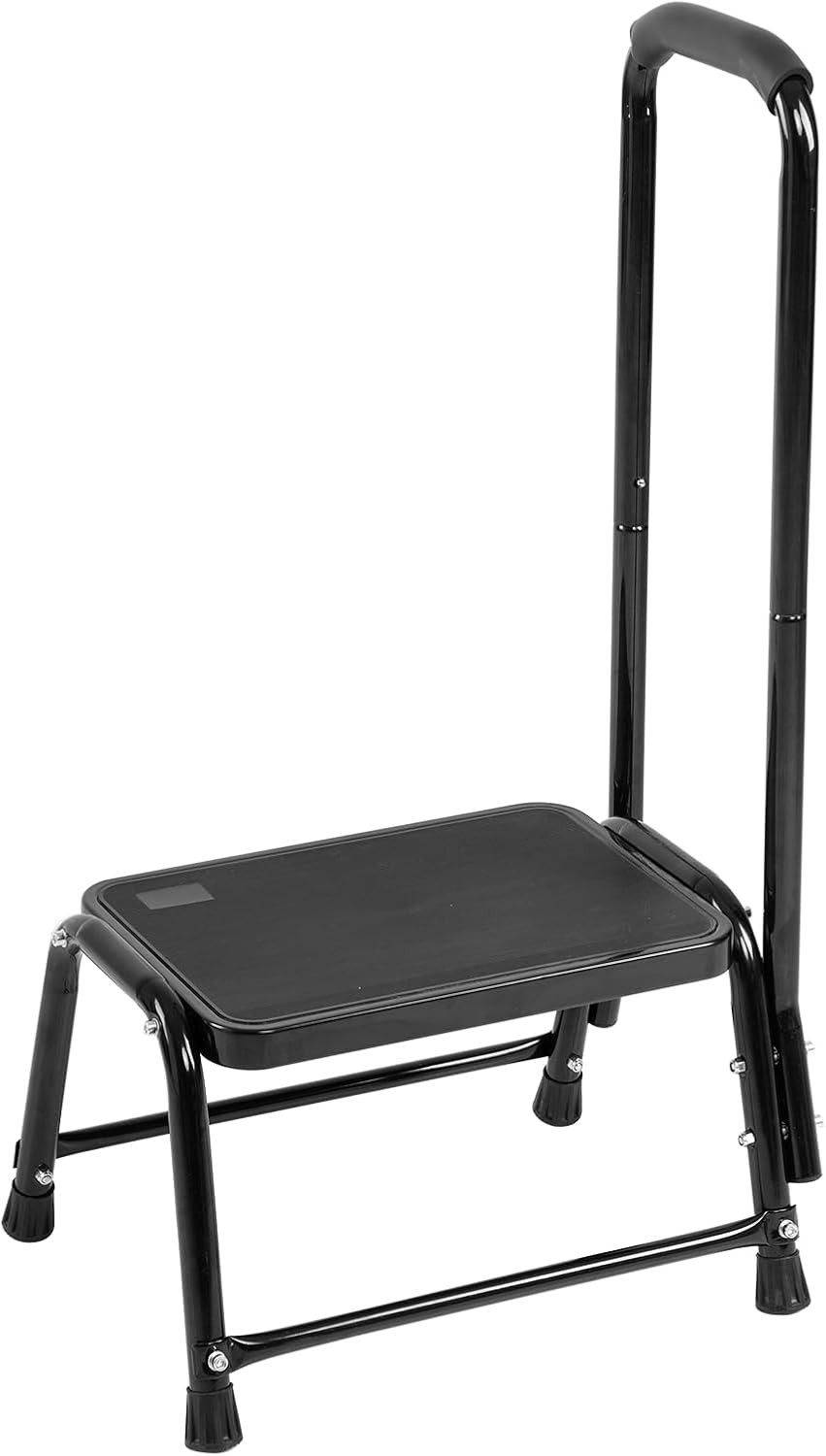 Heavy Duty Step Stool with Handle for Adults Seniors Kitchen 350lb Max