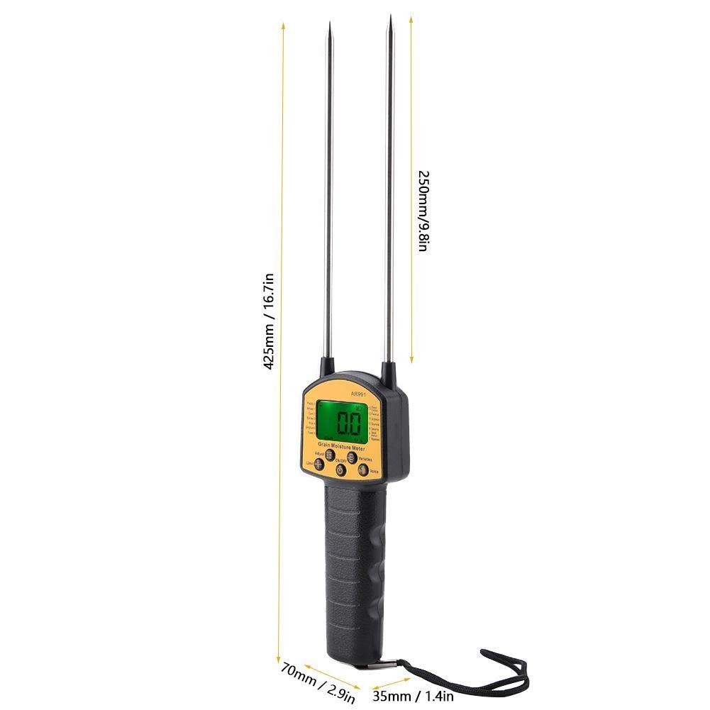 AR991 Digital LCD Grain Moisture Meter for Wheat Corn Rice Peanut Soybean