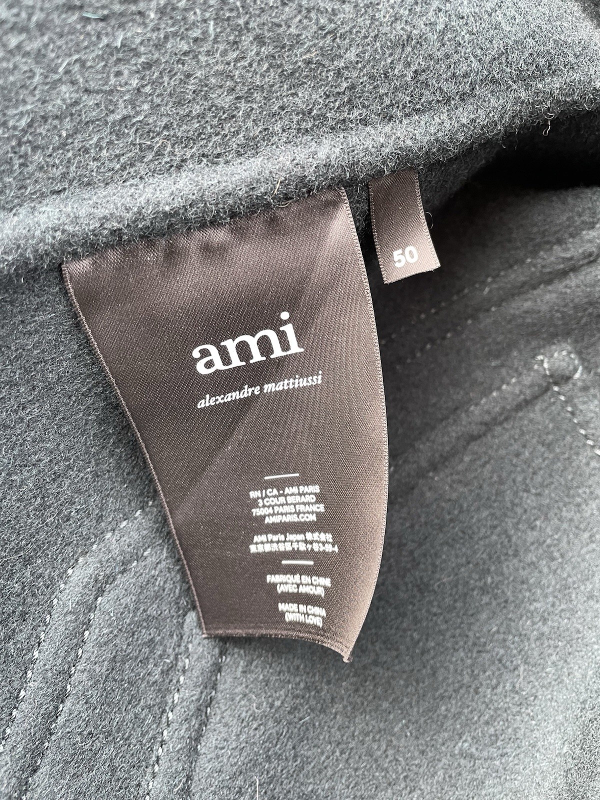 Ami Alexandre Mattiussi Wool Jacket | $1020 MSRP | Sz. 50 / Large