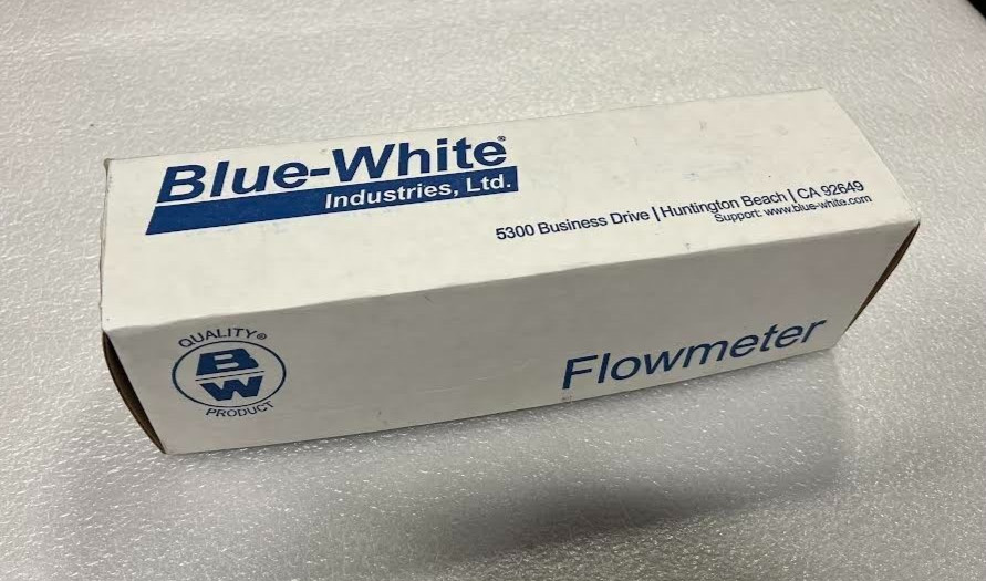 Blue-White F-41000LN-16 Flowmeter F-410N 2-20 GPM Acrylic 1.0" F/NPT 14012-001