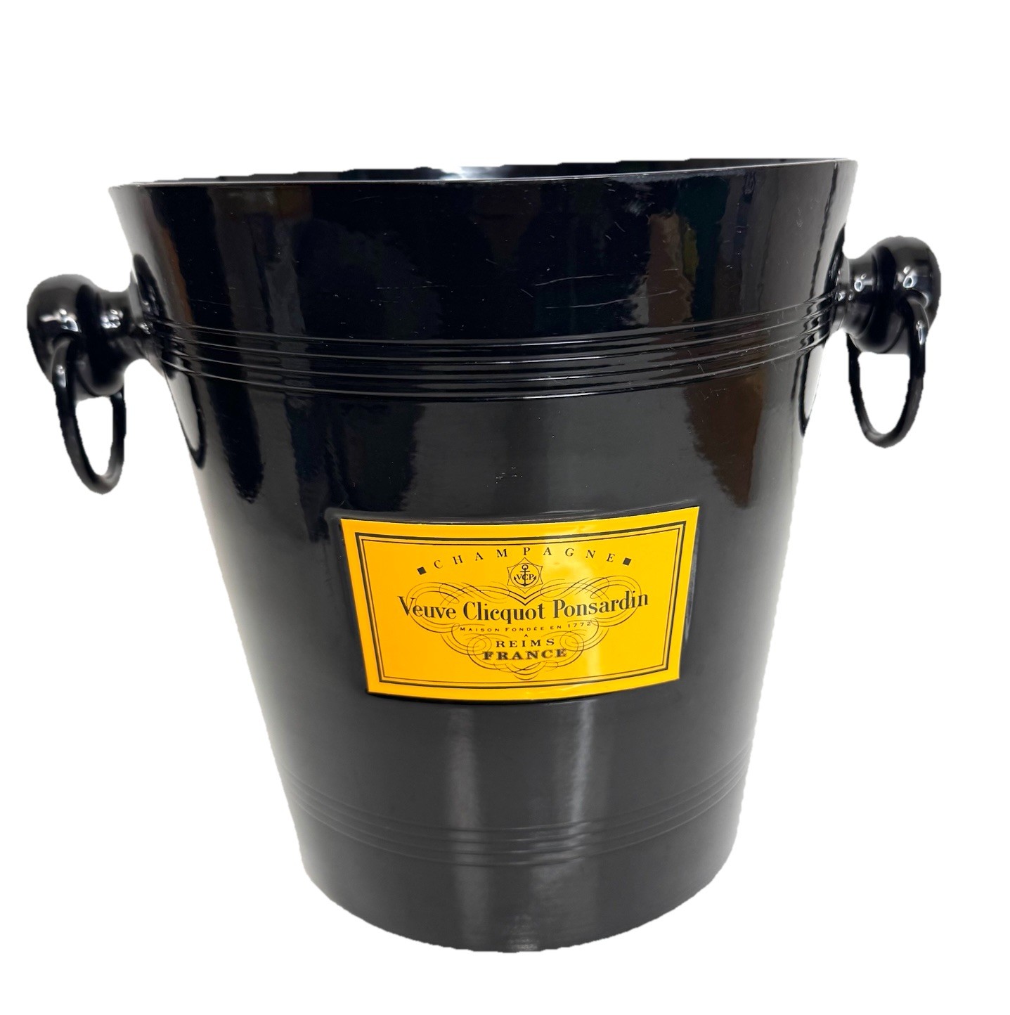 Veuve Clicquot Ponsardin Champagne Metal Ice Bucket Black Made In Germany