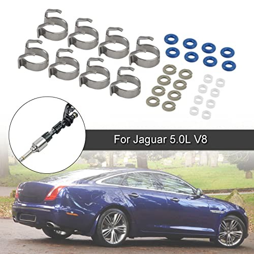 8PCS Fuel Injectors Repair Seal Kit Fit for Jaguar 5.0L V8 and for Range Rover
